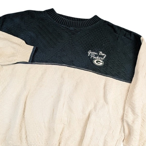 Lee Sport Other - Vintage Lee Sport Green Bay Packers Sweater Mens XL Cotton Knit‎ Made in USA NFL